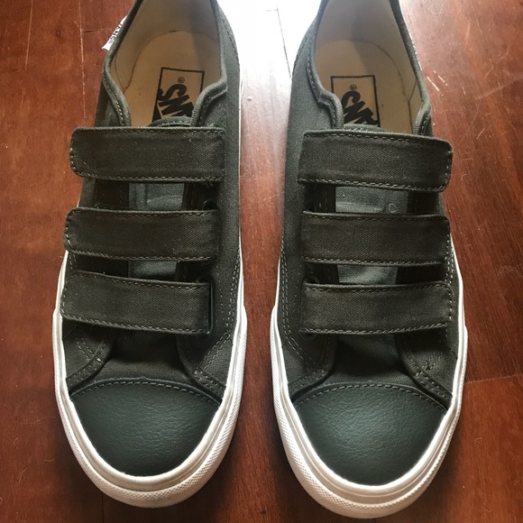 velcro vans green